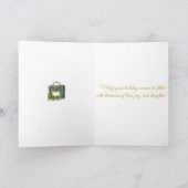 Gevouwen Vakantie Kaart-Victoriaans Christmas Sple Feestdagen Kaart (Binnen)