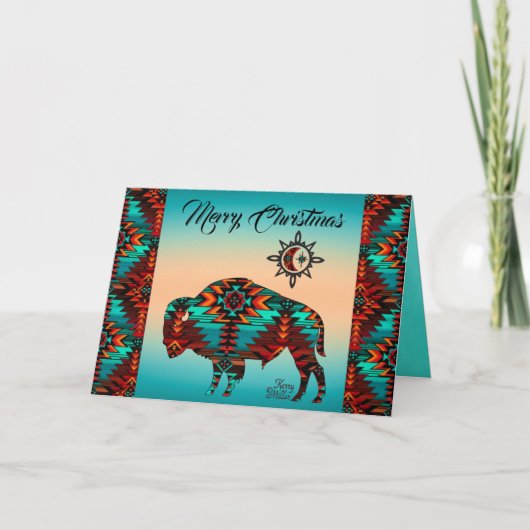 Gevouwen vakantiekaart feestdagen kaart (Voorkant)