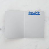 Gevouwen vakantiekaart feestdagen kaart (Binnen)