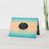 Gevouwen vakantiekaart feestdagen kaart (Achterkant)