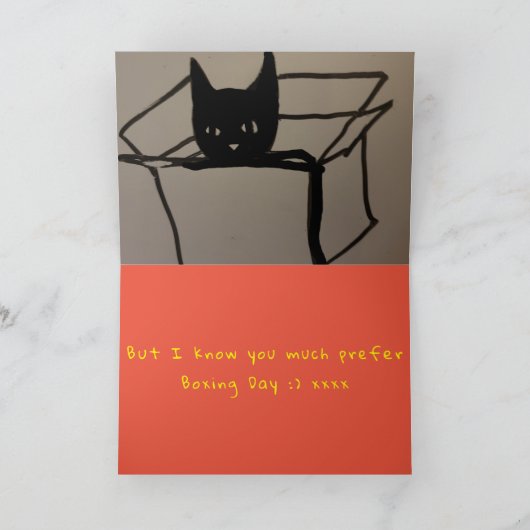 Gevouwen vakantiekaart feestdagen kaart (Binnen)