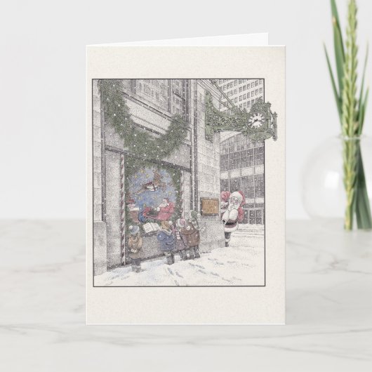 Gevouwen vakantiekaart feestdagen kaart (Voorkant)