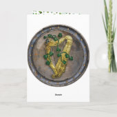 Gevouwen vakantiekaart feestdagen kaart (Achterkant)