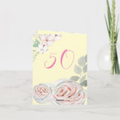 Gevouwen verjaardagskaart uitnodiging blanco binne (Achterkant)