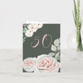 Gevouwen verjaardagsuitnodigingskaart bedankkaart (Achterkant)