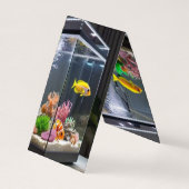 GEVOUWEN VERTICALE TENT.A VISTANK ONTWERP VAN ACHT VISITEKAARTJE (Achterkant)