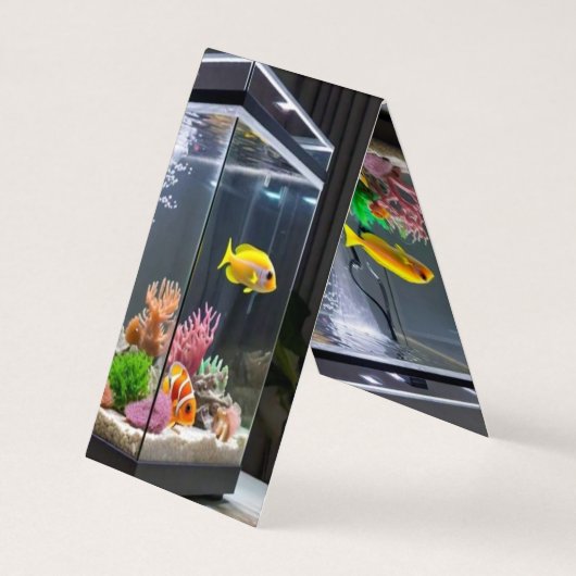 GEVOUWEN VERTICALE TENT.A VISTANK ONTWERP VAN ACHT VISITEKAARTJE (Achterkant)