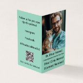 gevouwen veterinair Visitekaartje (Buitenkant)