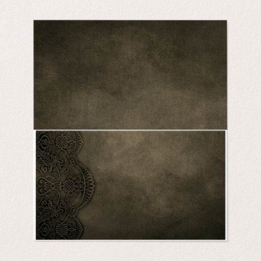 Gevouwen Visitekaartje (Buitenkant ongevouwen)