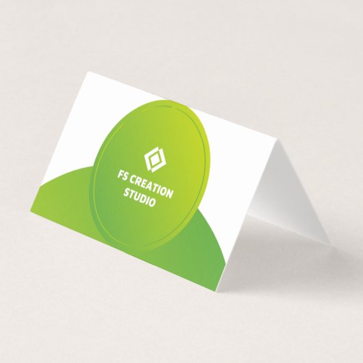 Gevouwen Visitekaartje (Achterkant)