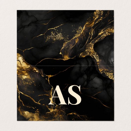 Gevouwen Visitekaartje (Buitenkant ongevouwen)