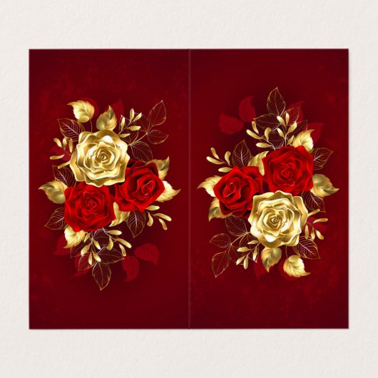 Gevouwen Visitekaartje (Buitenkant ongevouwen)