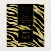 Gevouwen Visitekaartje (Buitenkant ongevouwen)