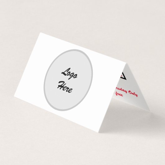 Gevouwen Visitekaartje (Voorkant)