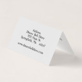 Gevouwen Visitekaartje  (Achterkant)