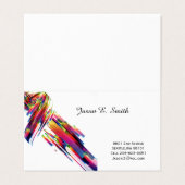 Gevouwen Visitekaartje (Buitenkant ongevouwen)