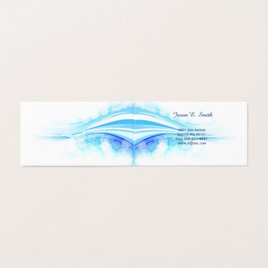 Gevouwen Visitekaartje (Buitenkant ongevouwen)