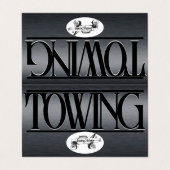 Gevouwen Visitekaartje (Buitenkant ongevouwen)