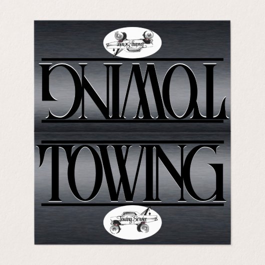 Gevouwen Visitekaartje (Buitenkant ongevouwen)