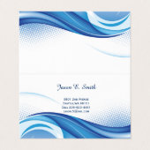 Gevouwen Visitekaartje (Buitenkant ongevouwen)