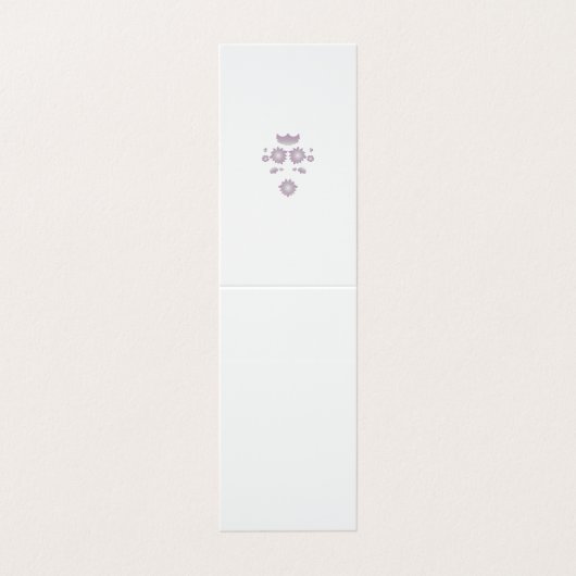 Gevouwen Visitekaartje (Buitenkant ongevouwen)