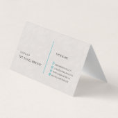 Gevouwen Visitekaartje (Achterkant)