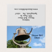 Gevouwen Visitekaartje  (Buitenkant ongevouwen)