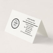 Gevouwen Visitekaartje (Voorkant)