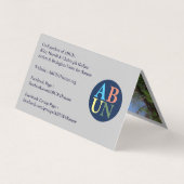 Gevouwen Visitekaartje (Achterkant)