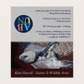 Gevouwen Visitekaartje (Buitenkant ongevouwen)