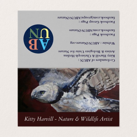 Gevouwen Visitekaartje (Buitenkant ongevouwen)