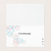 Gevouwen Visitekaartje (Binnenkant ongevouwen)