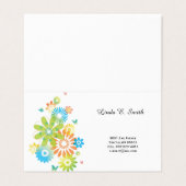 Gevouwen Visitekaartje (Buitenkant ongevouwen)