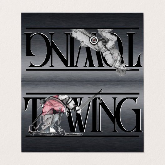 Gevouwen Visitekaartje (Buitenkant ongevouwen)