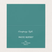 Gevouwen Visitekaartje Floral Abstract Glas in loo (Binnenkant ongevouwen)