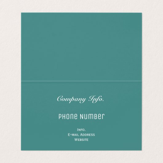 Gevouwen Visitekaartje Floral Abstract Glas in loo (Binnenkant ongevouwen)