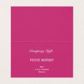 Gevouwen Visitekaartje Floral Abstract Glas in loo (Binnenkant ongevouwen)