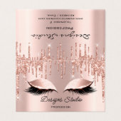 Gevouwen Visitekaartje Kaart (Buitenkant ongevouwen)