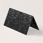 Gevouwen Visitekaartje Kristal Bling Strass (Achterkant)