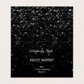Gevouwen Visitekaartje Kristal Bling Strass (Binnenkant ongevouwen)