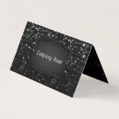 Gevouwen Visitekaartje Kristal Bling Strass (Voorkant)