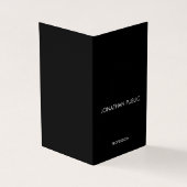 Gevouwen Visitekaartje Moderne, elegante vormgevin (Buitenkant)