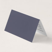 Gevouwen Visitekaartje,  Visitekaartje (Achterkant)