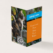  gevouwen Visitekaartje voor cattery (Buitenkant)