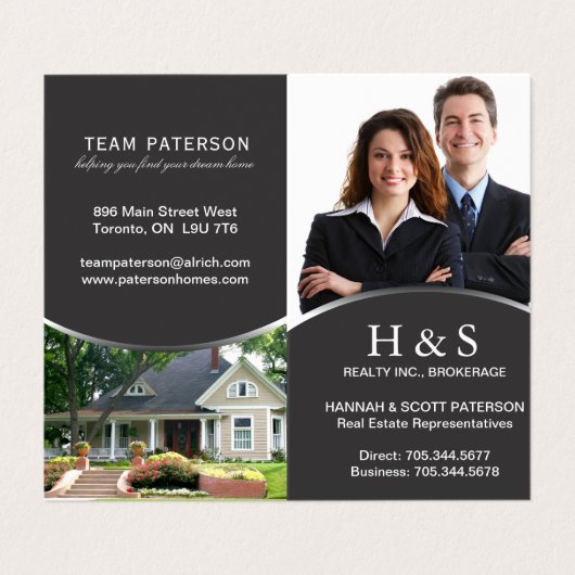 Gevouwen Visitekaartjes (Buitenkant ongevouwen)