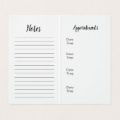 Gevouwen Visitekaartjes (Binnenkant ongevouwen)