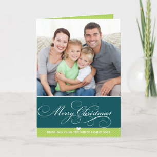 GEVOUWEN VROLIJKE KERST KAART :: mooie type 4