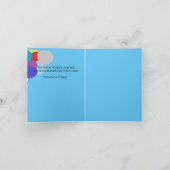 Gevouwen Wenskaart ; 4 de halve dag voor een boei Kaart (Binnen)