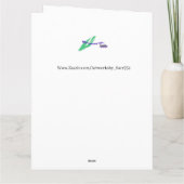 Gevouwen Wenskaart 50th WEDDING JUBILEUM Kaart (Achterkant)