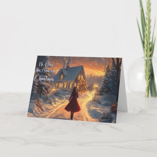 Gevouwen Wenskaart 5x7 kerst Kaart (Voorkant)